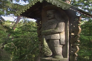 Holzskulptur in Juodkrante